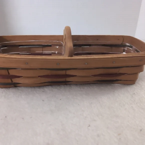 Longaberger 1994 Woven Traditions Bread Basket, Protectors, and Divider! - Picture 4 of 9